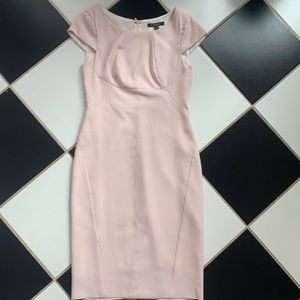 Brooks Brothers Italian Super Silky Sheath Pale Pink Dress